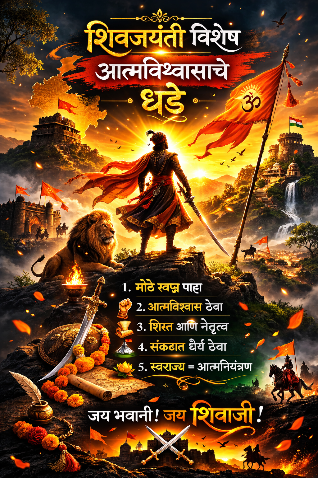 “शिवजयंती विशेष छत्रपती शिवाजी महाराज आत्मविश्वास प्रेरणादायी लेख”